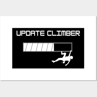 Update climber climbing design Posters and Art